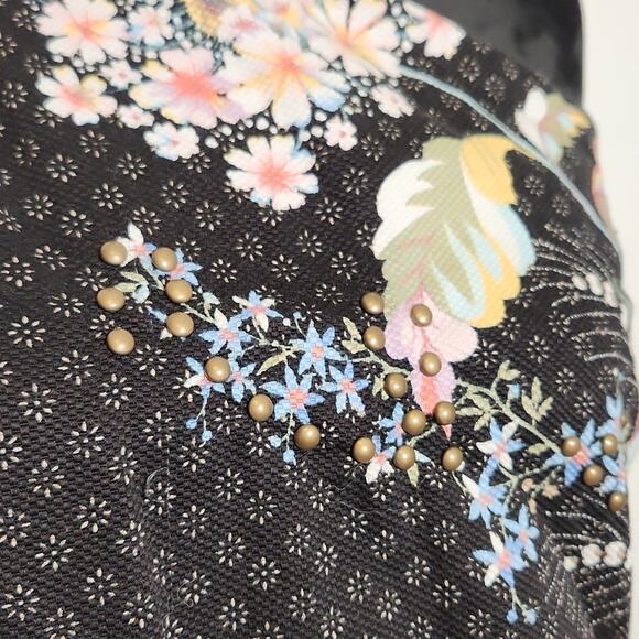 MAEVE Black Floral One Shoulder Shift Dress, Size 6 - Picture 7 of 14